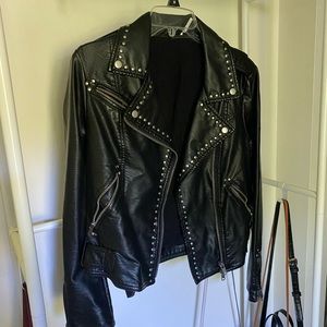 Free People Vegan Leather Jacket